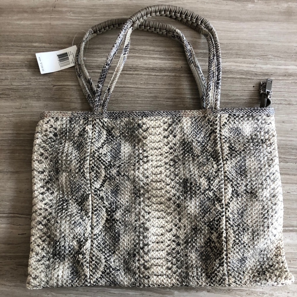 Snakeskin print purse
